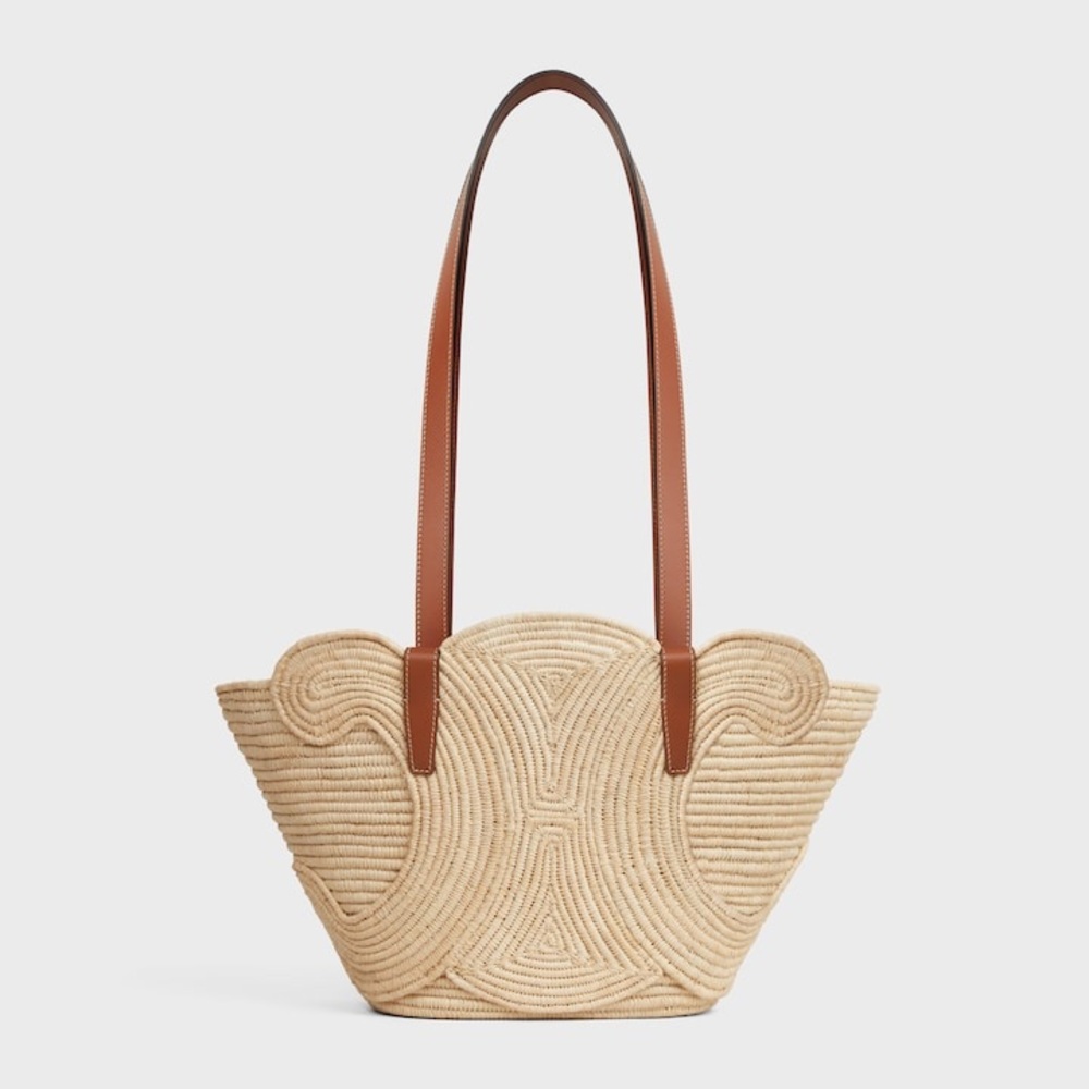 Celine Classic Panier, Braided Triomphe